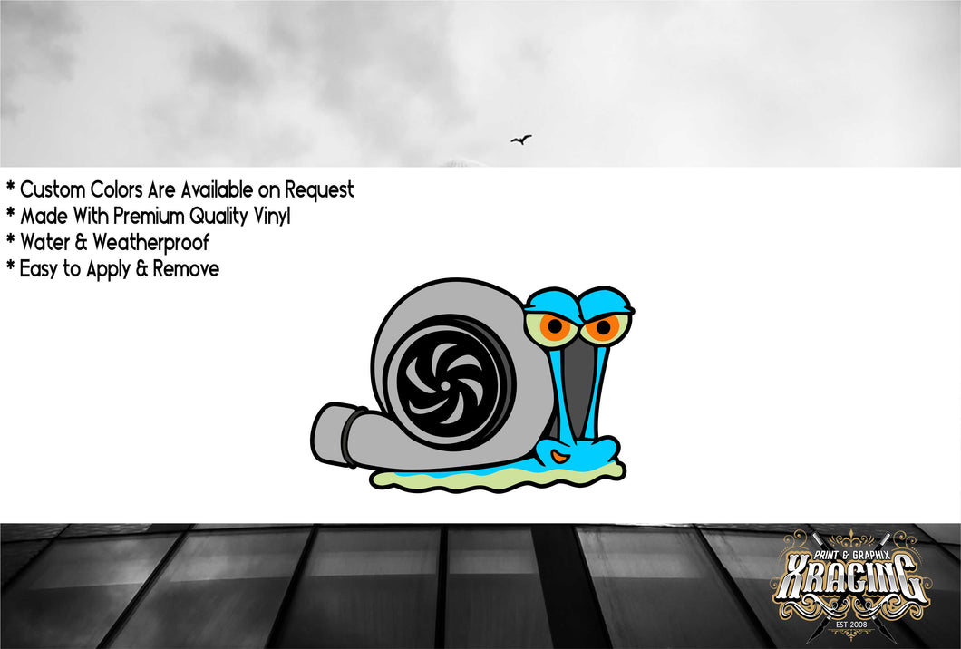 JDM STICKER TURBO SNAIL FUNNY CAR STICKER DECAL [XRACING]