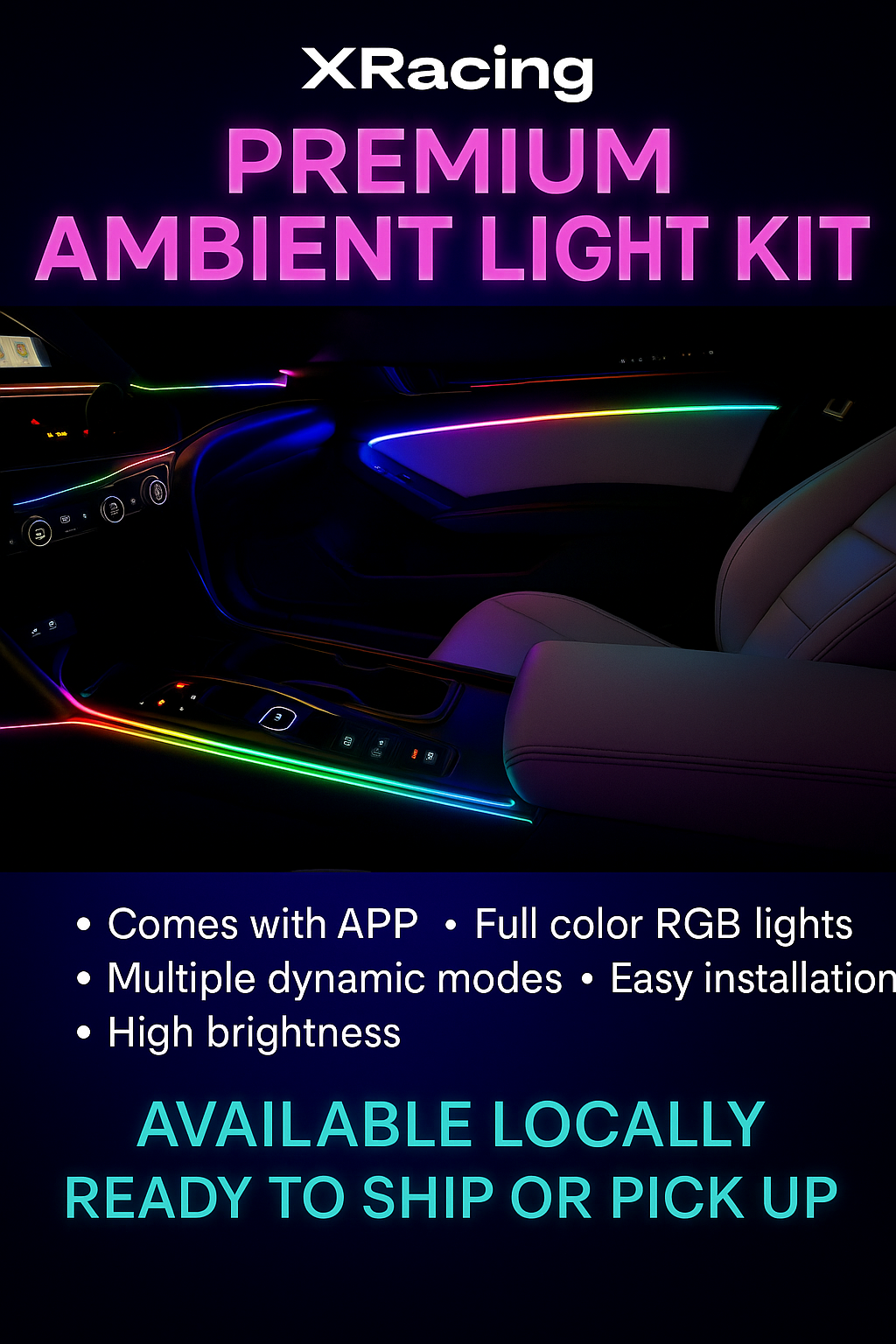 XRacing Premium Ambinte interior kit