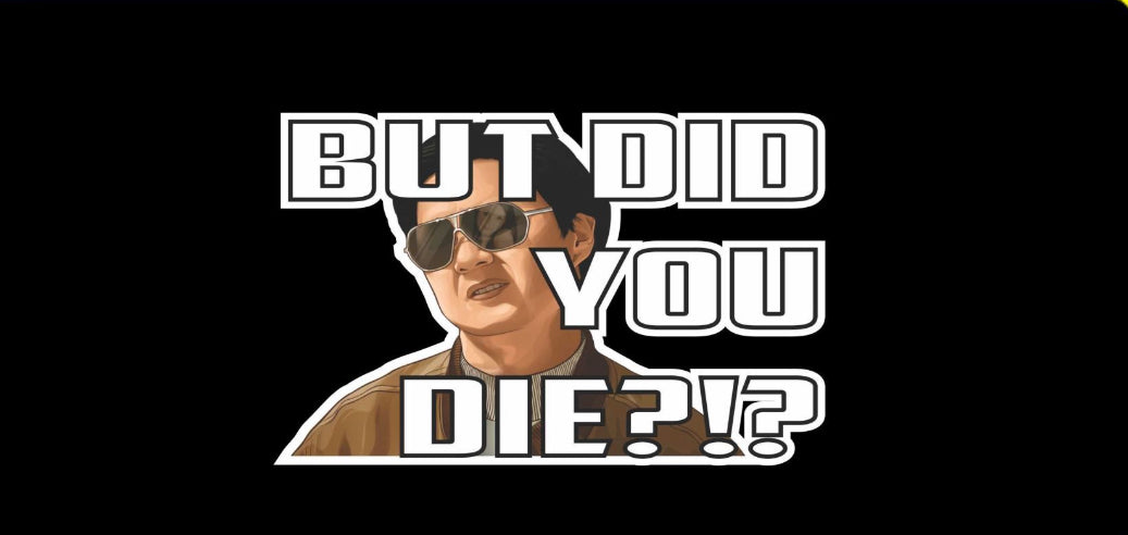 BUT DID YOU DIE FUNNY JDM STICKER CAR STICKER DECAL [XRACING] #161