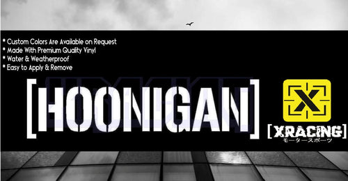 JDM STICKER HOONIGAN FUNNY DRIFT CAR STICKER DECAL  [XRACING] #301