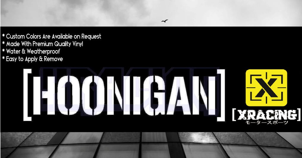 JDM STICKER HOONIGAN FUNNY DRIFT CAR STICKER DECAL  [XRACING] #301