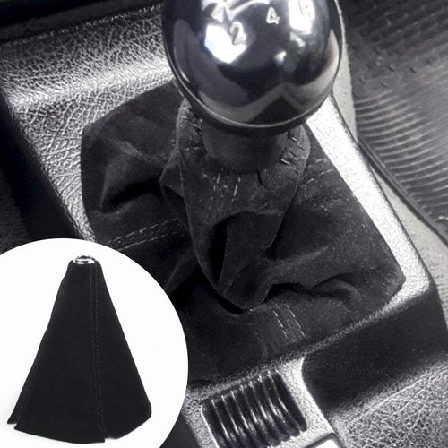 Black Suede Leather  Boot with Black Stitch Manual or Auto *Universal *