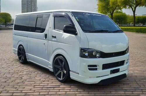 TOYOTA HIACE JDM Black Projector Headlights  with Halo Rings 2004 - 2010