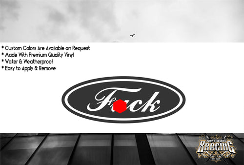JDM STICKER FU*K - FUNNY CAR STICKER / DECAL [ XRACING ] #207