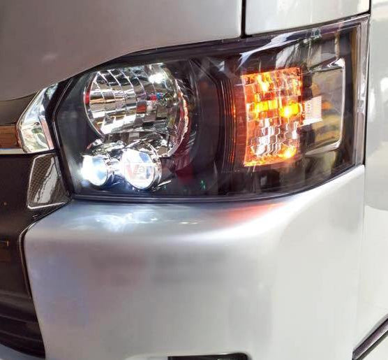 Toyota Hiace Crystal Black Projector H.I.D Head Lights  2014 - Current