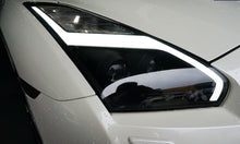 R35 GTR  JDM Black LED DRL PROJECTOR DYNAMIC SIGNAL HEADLIGHTS  2007 - 2014