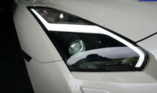 R35 GTR  JDM Black LED DRL PROJECTOR DYNAMIC SIGNAL HEADLIGHTS  2007 - 2014