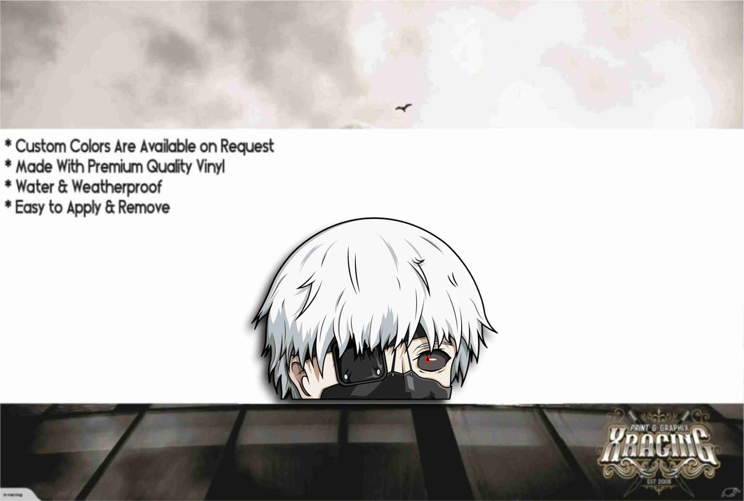 JDM ANIME WINDOW PEEKING / PEEKER SLAP STICKER DECAL [XRACING] #429