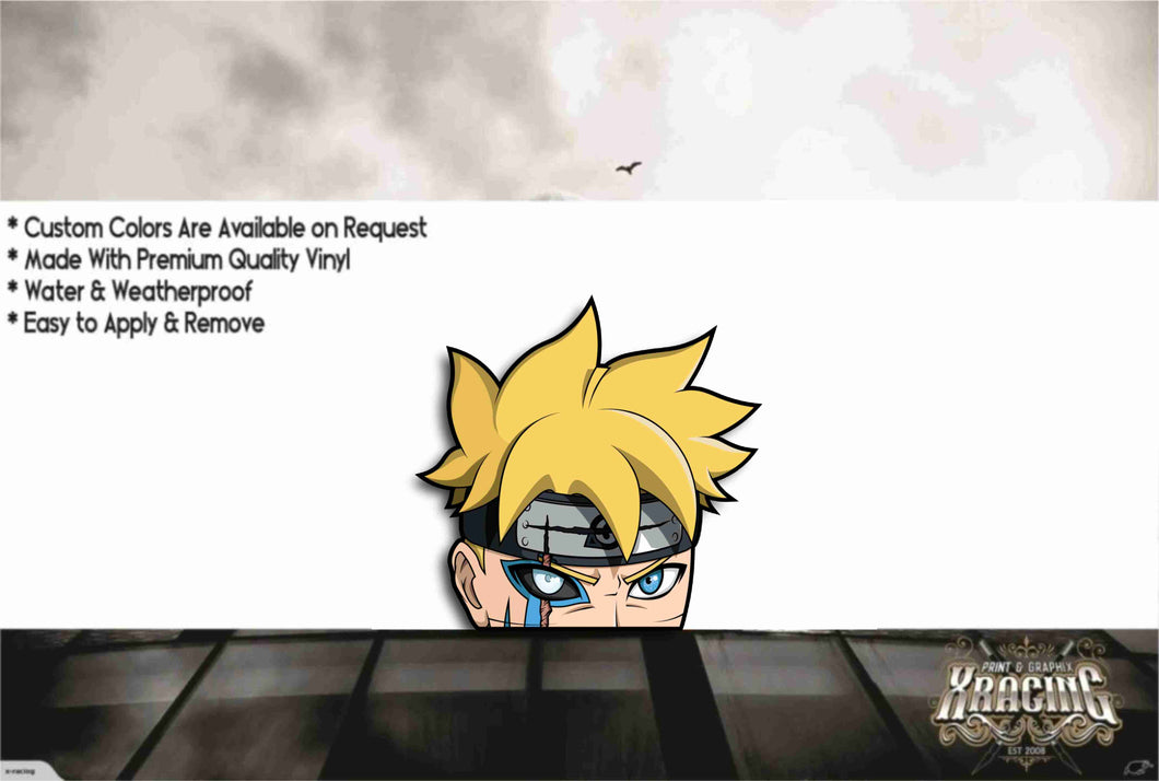 ANIME WINDOW PEEKING / PEEKER SLAP STICKER DECAL [XRACING] #431