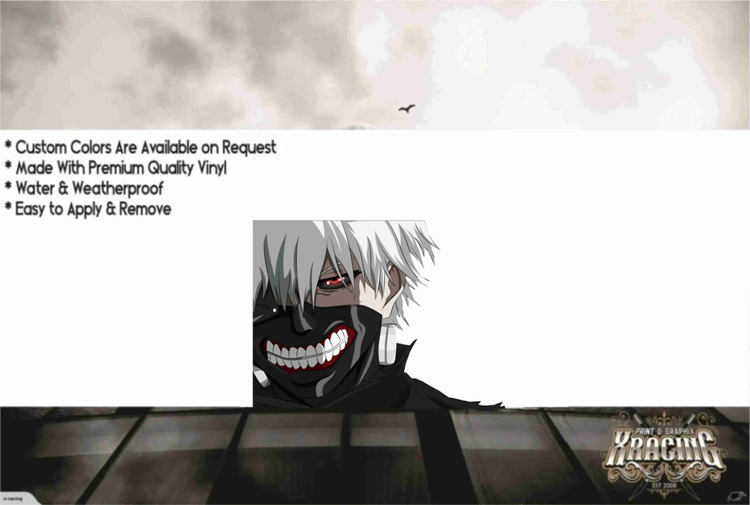 ANIME WINDOW PEEKING / PEEKER SLAP STICKER DECAL [XRACING] #432