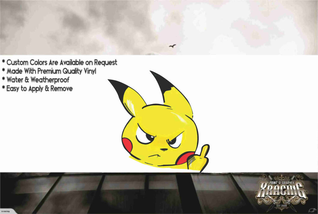 ANIME WINDOW PEEKING / PEEKER SLAP STICKER DECAL [XRACING] #441