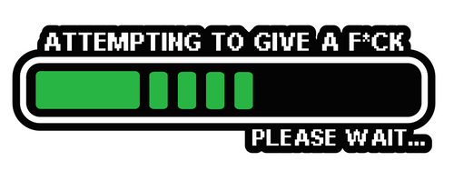 ATTEMPTING TO GIVE A FU*K Funny Jdm  Sticker / Decal