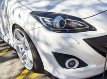 Mazda 3 MPS Black Head Lights 3d Drl Led Projector Headlights For 2009 - 2013