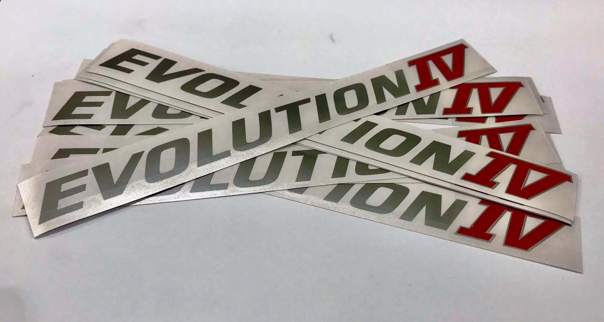 Mitsubishi Evolution IV V VI Side Door Stickers Decals CN9A | XRacing ...