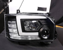 Toyota Hiace Crystal JDM DRL Coplus Style Black Head Lights  2014 - 2018
