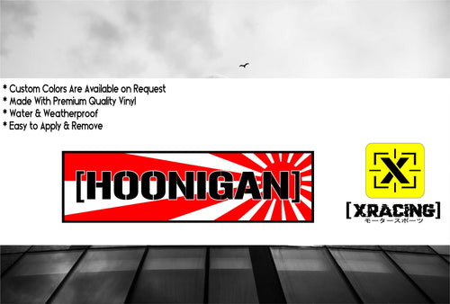 JDM SLAP HOONIGAN WITH RED SUN JAPANESE JDM STICKER CAR STICKER [XRACING] #115