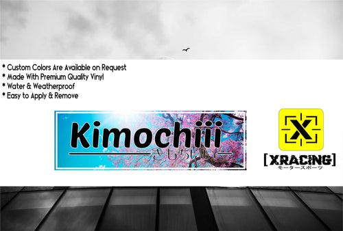 JDM SLAP KIMOCHIII JAPANESE JDM STICKER FUNNY CAR STICKER DECAL [XRACING] #273