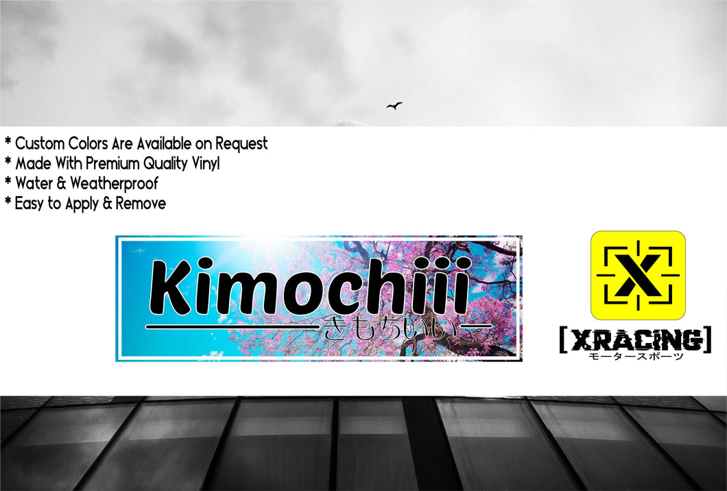 JDM SLAP KIMOCHIII JAPANESE JDM STICKER FUNNY CAR STICKER DECAL [XRACING] #273