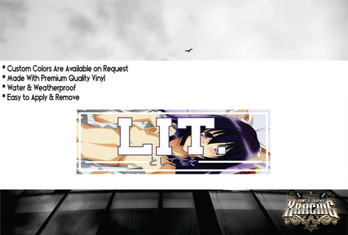 JDM SLAP LIT CAR JAPANESE JDM STICKER FUNNY CAR STICKER DECAL [XRACING] #247