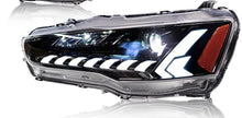 MITSUBISHI LANCER CJ EVO X VRX V2 DEMON EYE 3D LED DRL PROJECTOR HEADLIGHTS FOR 2007 - 2017