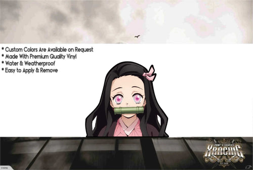 JDM ANIME WINDOW PEEKING / PEEKER SLAP STICKER DECAL [XRACING] #427