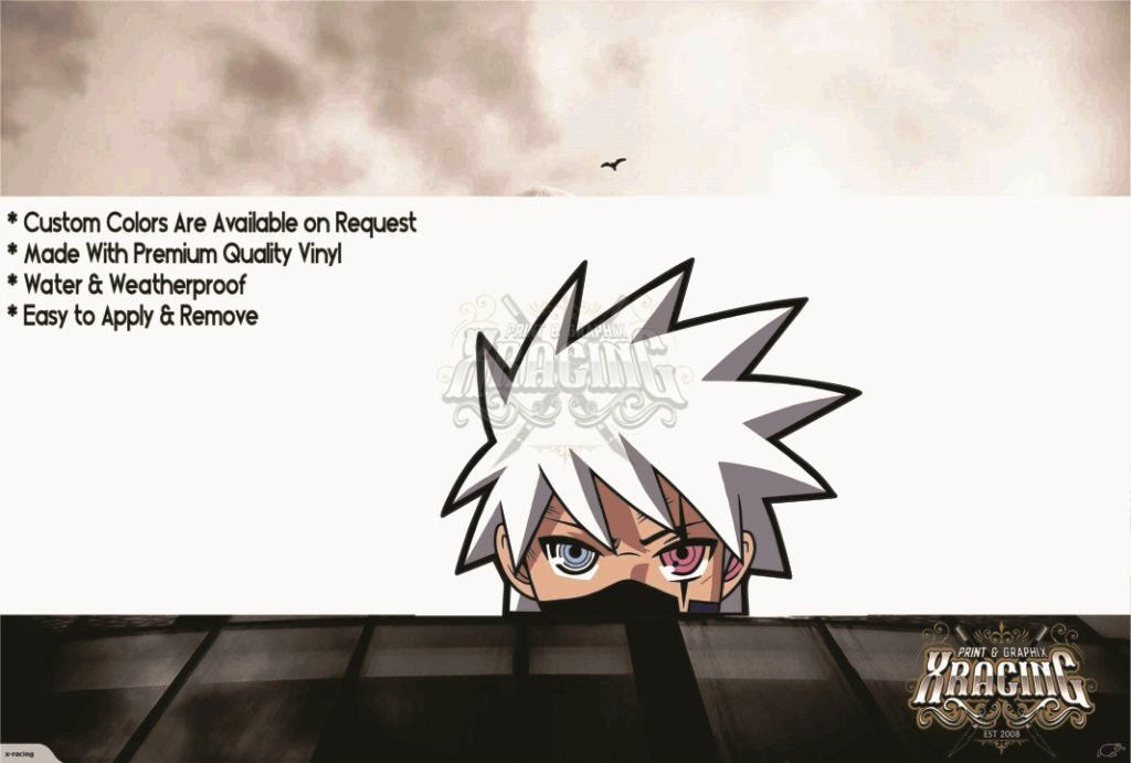 JDM ANIME WINDOW PEEKING / PEEKER SLAP STICKER DECAL [XRACING] #417