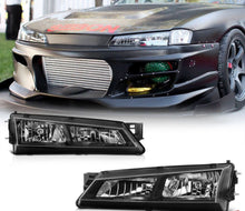 Nissan Silvia S14 240Sx 200sx Kouki  JDM Black Head Lights With Corner lights 1996 - 1998