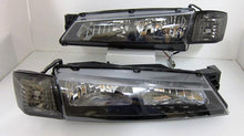 Nissan Silvia S14 240Sx 200sx Kouki  JDM Black Head Lights With Corner lights 1996 - 1998