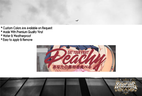 JDM SLAP PEACHY JDM STICKER FUNNY CAR STICKER DECAL [XRACING] #327