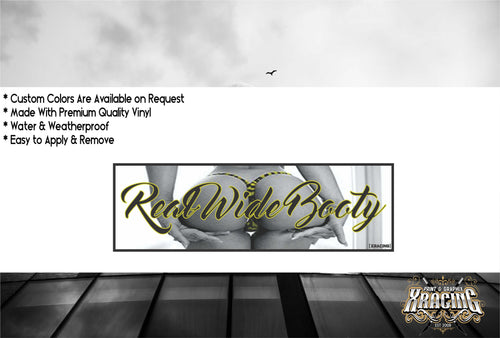 JDM SLAP REAL WIDE BOOTY JDM STICKER FUNNY CAR STICKER DECAL [XRACING] #277