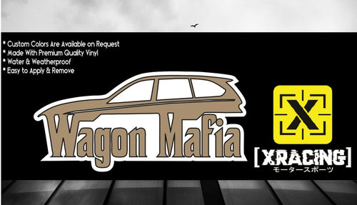 JDM STICKER WAGON MAFIA FUNNY CAR STICKER  DECAL [XRACING] #!