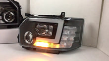 Toyota Hiace Crystal JDM DRL Coplus Style Black Head Lights  2014 - 2018