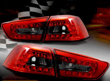 SMOKED LED TAIL LIGHTS FOR MITSUBISHI LANCER EVO X CJ 07-17