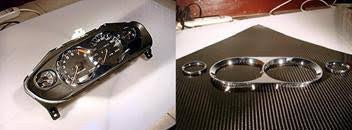 SILVIA S13  S14 S15 JDM Chrome Cluster Trim Ring