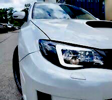 Subaru WRX STI 2008 - 2013 “C” Bar Black Projector Headlights