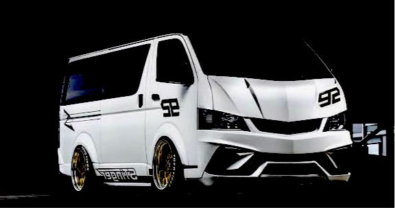 Toyota Hiace Lambo Style II Front Bumper 2014 - 2018